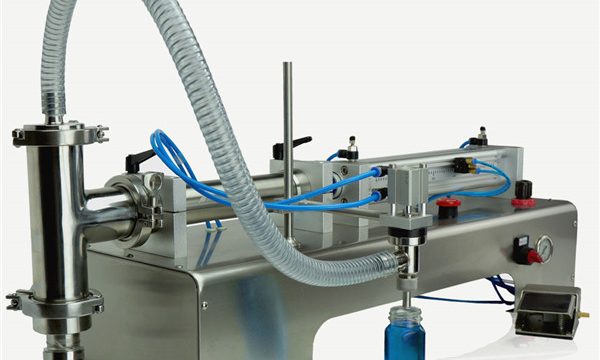 氣動控制雙頭潤滑油灌裝機